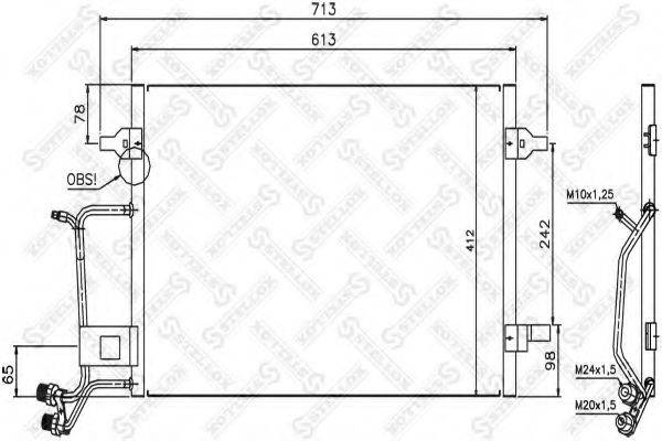 STELLOX 1045024SX Конденсатор, кондиціонер