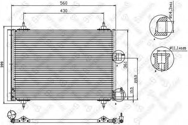 STELLOX 1045057SX Конденсатор, кондиціонер