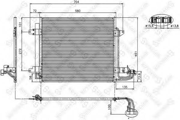 STELLOX 1045060SX Конденсатор, кондиціонер