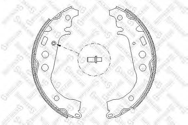 STELLOX 112100SX Комплект гальмівних колодок