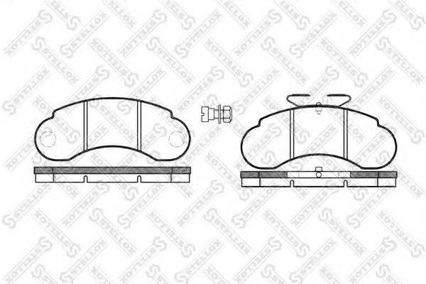 STELLOX 153020SX Комплект гальмівних колодок, дискове гальмо