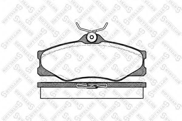 STELLOX 234000BSX Комплект гальмівних колодок, дискове гальмо