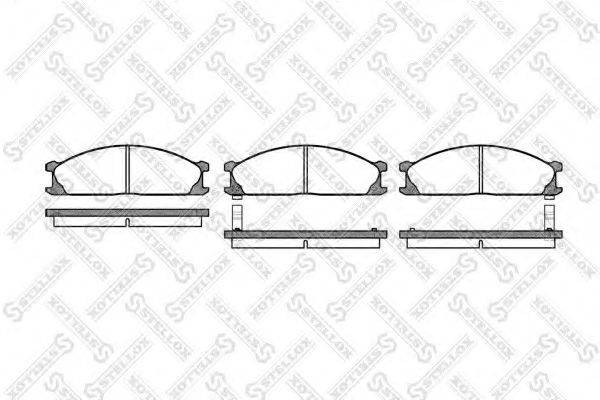 STELLOX 247002SX Комплект гальмівних колодок, дискове гальмо