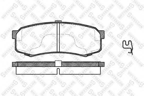 STELLOX 424004BSX Комплект гальмівних колодок, дискове гальмо