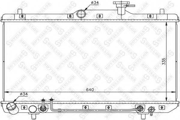 STELLOX 1025162SX Радіатор, охолодження двигуна