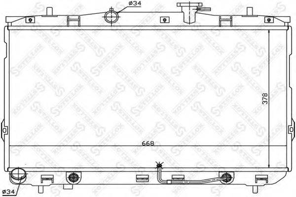 STELLOX 1025300SX Радіатор, охолодження двигуна