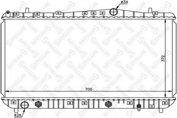 STELLOX 1025342SX Радіатор, охолодження двигуна