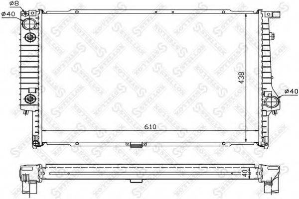 STELLOX 1025415SX Радіатор, охолодження двигуна