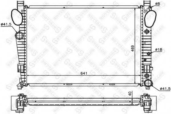 STELLOX 1025426SX Радіатор, охолодження двигуна