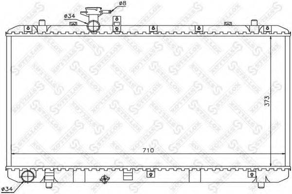 STELLOX 1025461SX Радіатор, охолодження двигуна