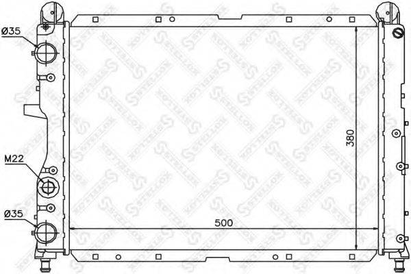 STELLOX 1025481SX Радіатор, охолодження двигуна