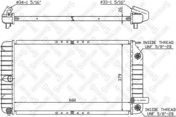 STELLOX 1025603SX Радіатор, охолодження двигуна