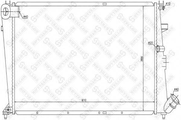 STELLOX 1025652SX Радіатор, охолодження двигуна