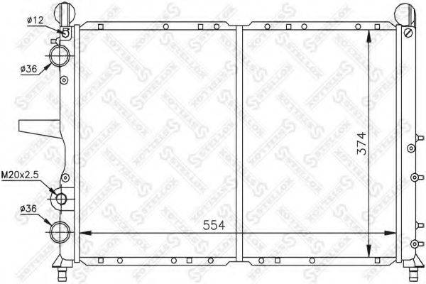 STELLOX 1025741SX Радіатор, охолодження двигуна