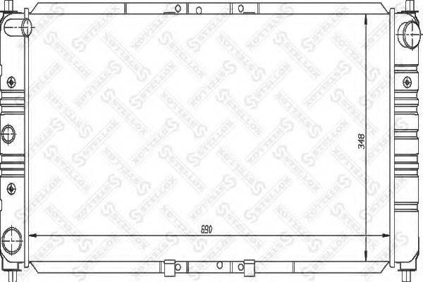 STELLOX 1025834SX Радіатор, охолодження двигуна