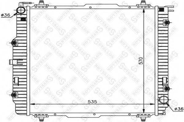 STELLOX 1025881SX Радіатор, охолодження двигуна