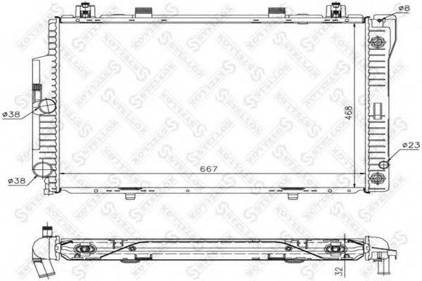 STELLOX 1025909SX Радіатор, охолодження двигуна