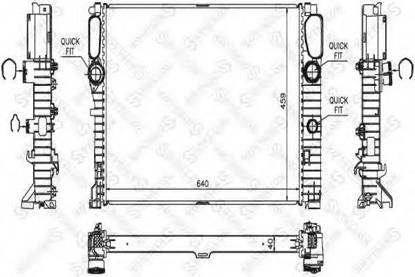 STELLOX 1025935SX Радіатор, охолодження двигуна