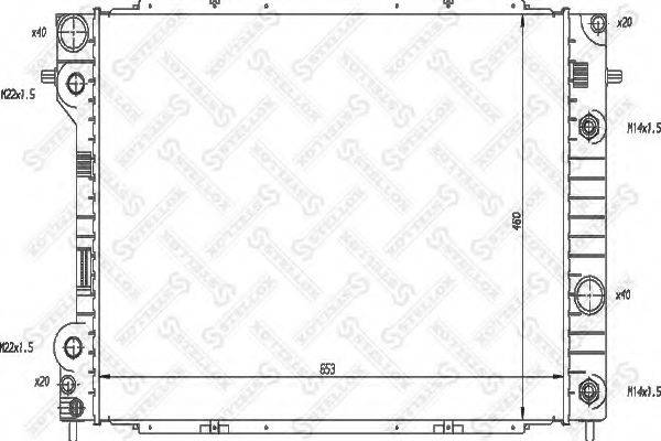 STELLOX 1026047SX Радіатор, охолодження двигуна