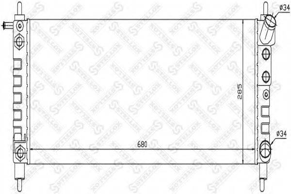 STELLOX 1026077SX Радіатор, охолодження двигуна