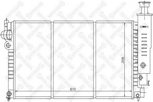 STELLOX 1026100SX Радіатор, охолодження двигуна