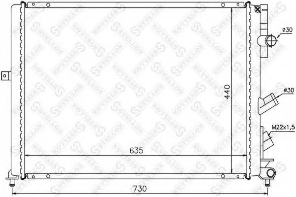 STELLOX 1026187SX Радіатор, охолодження двигуна