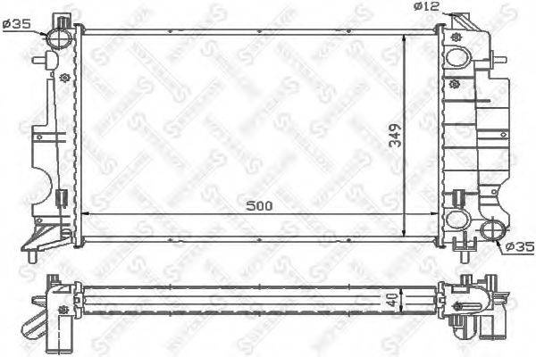 STELLOX 1026230SX Радіатор, охолодження двигуна