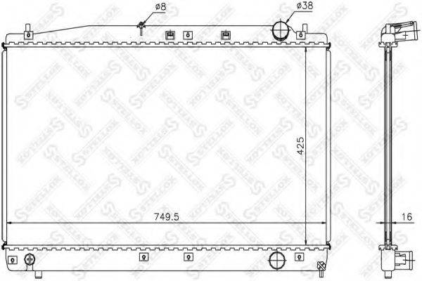 STELLOX 1026313SX Радіатор, охолодження двигуна