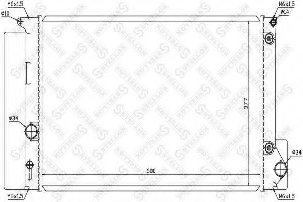 STELLOX 1026363SX Радіатор, охолодження двигуна