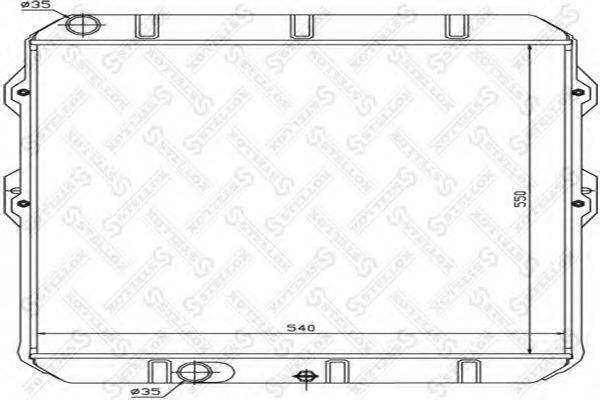 STELLOX 1026366SX Радіатор, охолодження двигуна