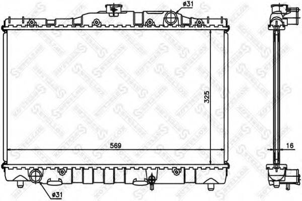 STELLOX 1026371SX Радіатор, охолодження двигуна