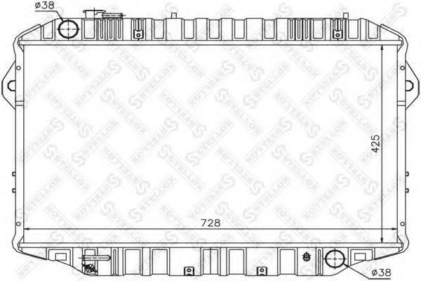 STELLOX 1026399SX Радіатор, охолодження двигуна