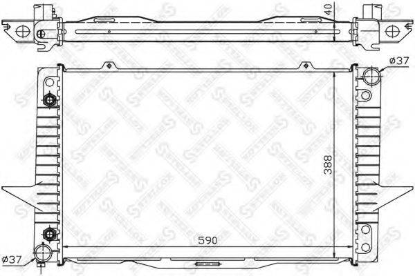 STELLOX 1026447SX Радіатор, охолодження двигуна