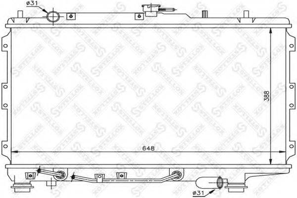 STELLOX 1026466SX Радіатор, охолодження двигуна