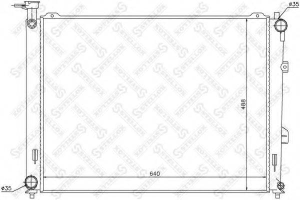 STELLOX 1026505SX Радіатор, охолодження двигуна