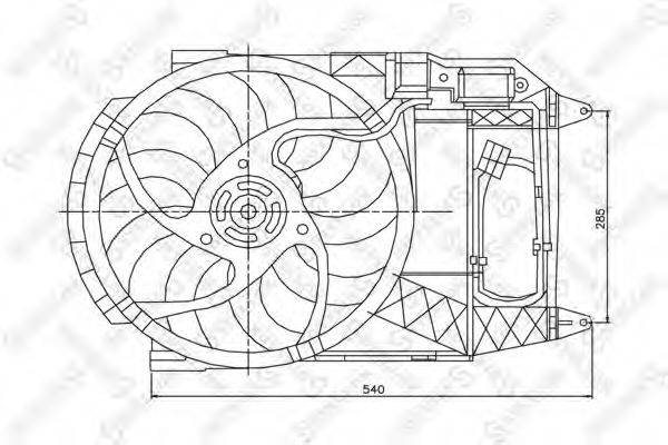 STELLOX 2999105SX Вентилятор, охолодження двигуна