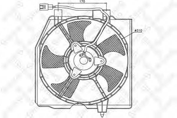 STELLOX 2999146SX Вентилятор, охолодження двигуна
