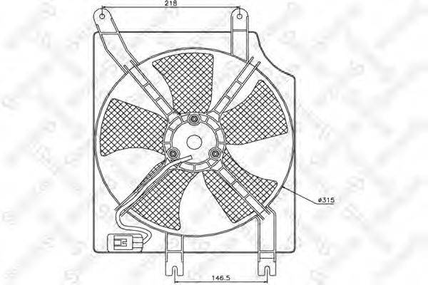 STELLOX 2999177SX Вентилятор, охолодження двигуна