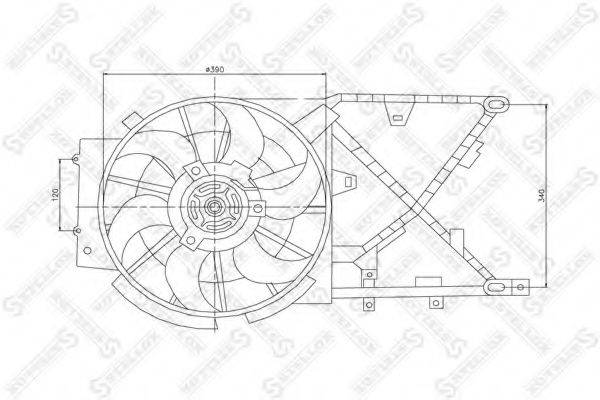 STELLOX 2999267SX Вентилятор, охолодження двигуна