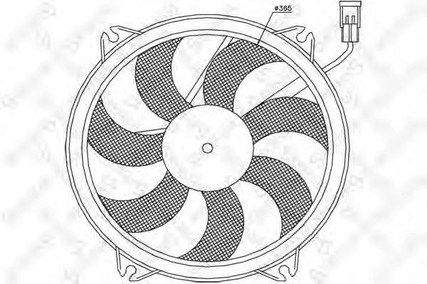 STELLOX 2999277SX Вентилятор, охолодження двигуна