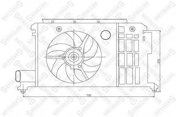 STELLOX 2999284SX Вентилятор, охолодження двигуна