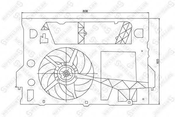 STELLOX 2999289SX Вентилятор, охолодження двигуна