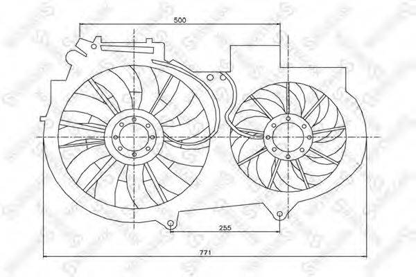 STELLOX 2999290SX Вентилятор, охолодження двигуна