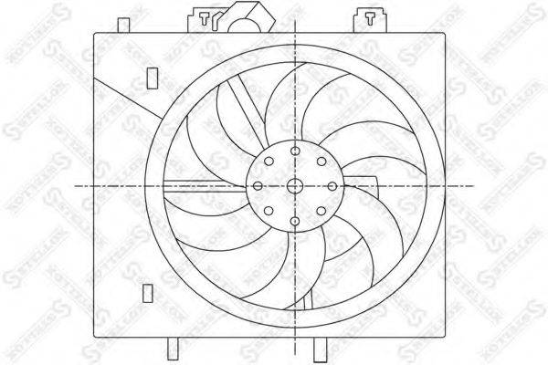 STELLOX 2999444SX Вентилятор, охолодження двигуна