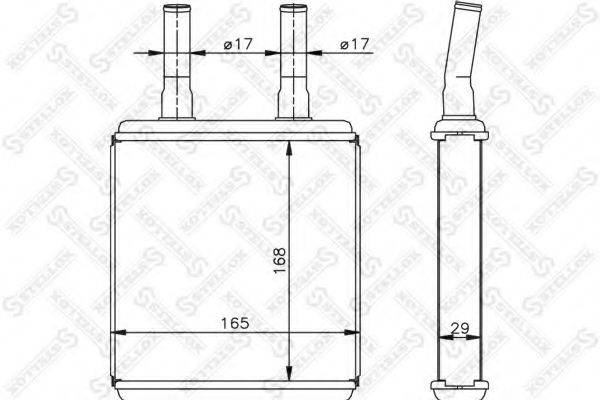 STELLOX 1035072SX Теплообмінник, опалення салону