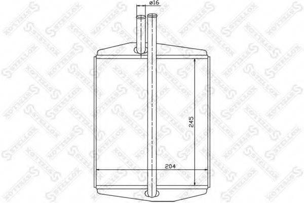 STELLOX 1035088SX Теплообмінник, опалення салону