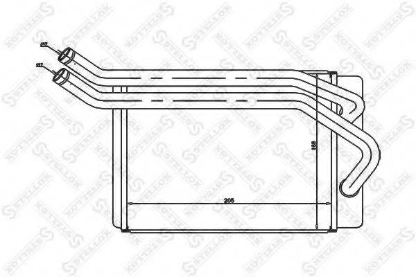 STELLOX 1035131SX Теплообмінник, опалення салону