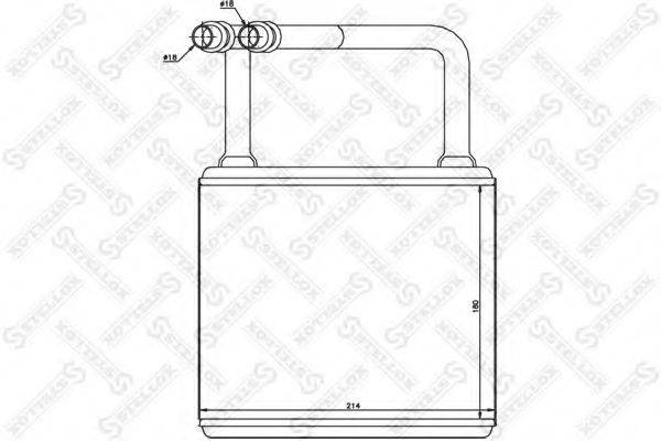 STELLOX 1035145SX Теплообмінник, опалення салону