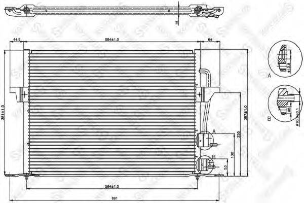 STELLOX 1045010SX Конденсатор, кондиціонер