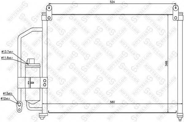 STELLOX 1045042SX Конденсатор, кондиціонер